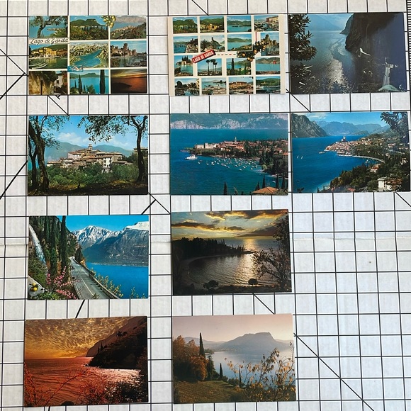 Assortment of vintage, Italian postcards, Lago Di Garda (10 cards, ca 1960/70s) - Picture 1 of 12